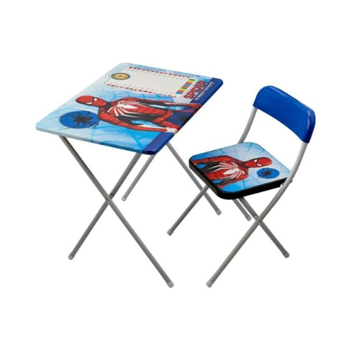 Table & Chair for Studaying - Study table and chair It's study time on this space-saving foldable table and chair in your child's room or living room Product Description: Stylish appearance and comfortable design Dimensions: Table: 38 x 56, Height: 50 - 52 cm, Chair Height: 30 - 32 cm Age of use 3+ years Safe raw material suitable for baby's health