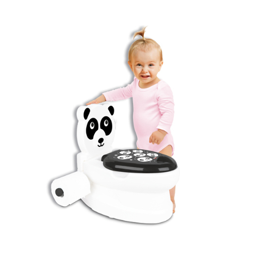 Educational Toilet (Panda) - educational toilet (panda) It's time to train your child to use the toilet in a fun way! Product Description: Light up music box with siphon sound effect Toilet paper holder Resealable lid Empty, washable seat 5 anti-slip points Hygienic and easy to clean It can be carried around due to its portability It does not require metal fasteners such as screws, so it does not rust Load capacity: 25 lbs Stylish and distinctive design Safe raw material suitable for baby's health * Our products have been tested under CE toy safety standards.