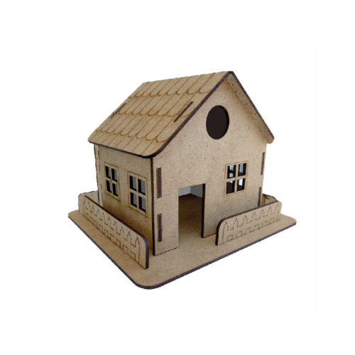 3D Wooden House Paint