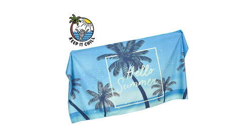 Keep It chill - Blue summer tanning mat - With bag