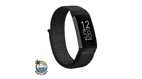 Keep It chill - Black engraved band - Charge 3\4