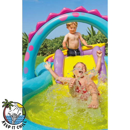 Inflatable dinosaur pool