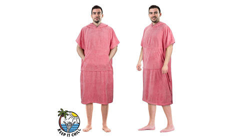 Hoode towel Pink