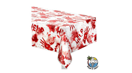 Keep It chill - Bloody web tablecloth - Nylon Mattress Size 132cm x 259cm 
 3.41M