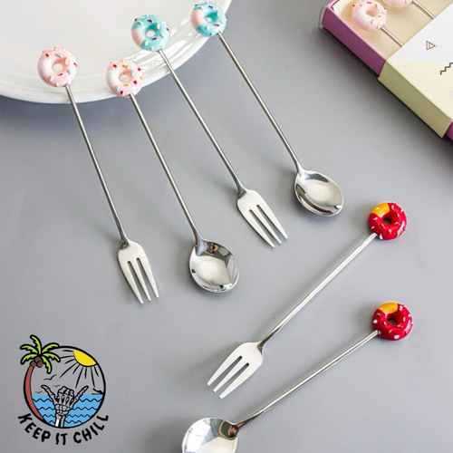 Donuts spoon&fork