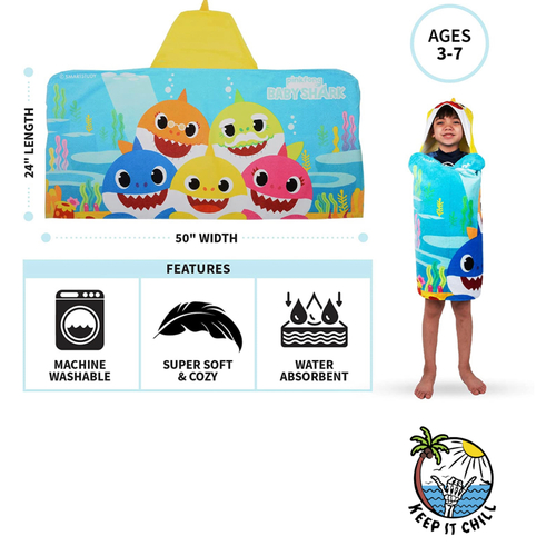 Baby shark towel
