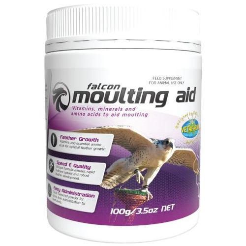 مساعدات الصقور - تم تركيب Falcon Moulting Aid من قبل الأطباء البيطريين للطيور من أجل تساقط الريش ونموه وتطوره بشكل مثالي. يوصى باستخدامه أثناء انسلاخ الصقر. تساعد الفيتامينات والأحماض الأمينية الأساسية على تطوير الريش بشكل مثالي للسماح بقدرة طيران فائقة. السمان بنكهة الاستساغة وسهولة الإدارة لتغذية العناصر.