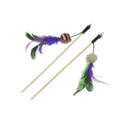 A stick with string and a ball-shaped toy