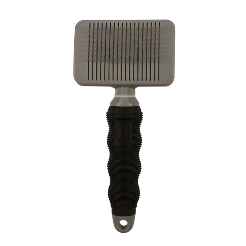 Slicker Brush Self Cleaning Large black/grey