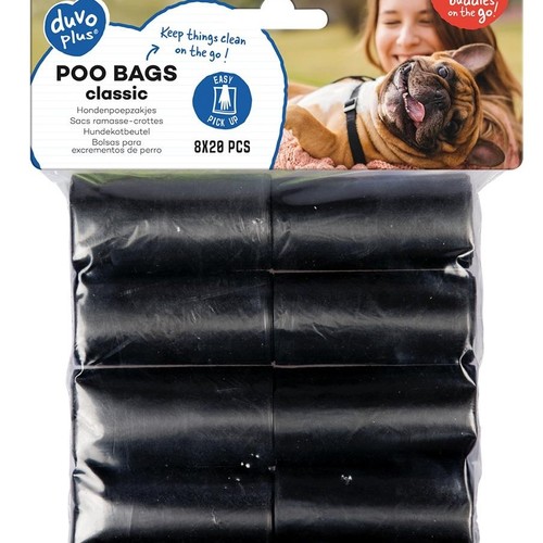 أكياس سوداء كلاسيكية - Duvo plus  Poo bags classic black