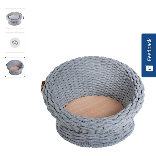 oyster sofa in cotton rope grey (size 49×49×28cm)