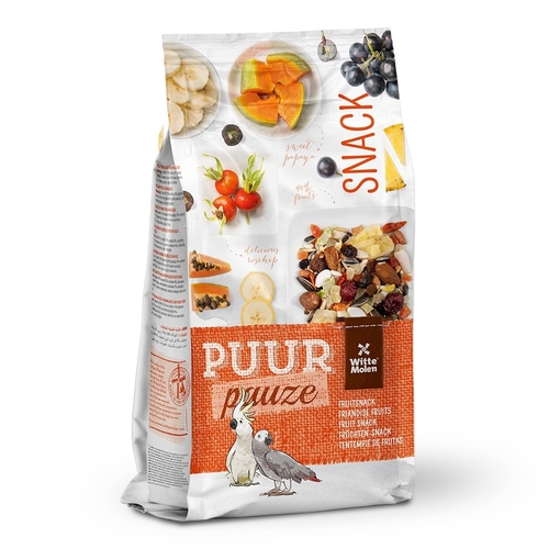 Witte Molen PUUR pauze Snack Muesli Parrot Fruit 750g Parrot Bird Feed - PUUR pauze Snack Muesli Parrot Fruit 750g Parrot Bird Feed