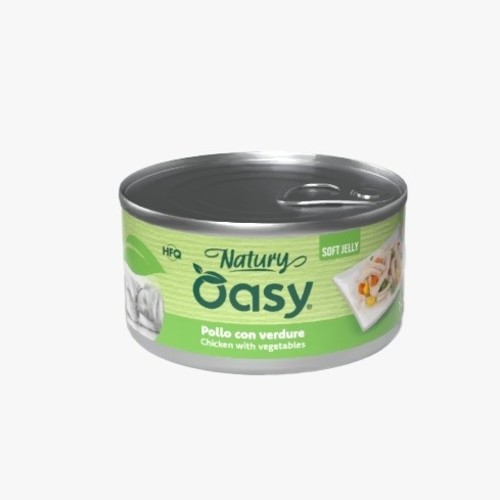 أوزي شرائح دجاج مع الخضروات 85جم - Oasy Natury Wet food cat  Chicken with vegetables  85g