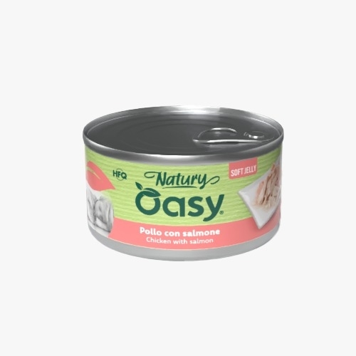 Oasy wet dog natury soft jelly Chicken with Salmon 150 g - Oasy wet dog natury soft jelly Chicken with Salmon 150g