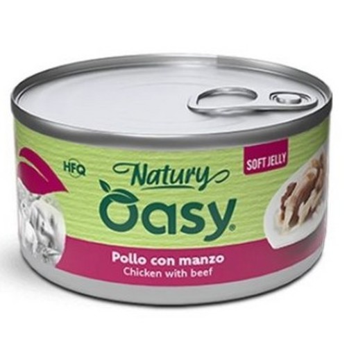 Oasy Natury Chicken With Beef In Soft Jelly 150g - Oasy Natury Chicken With Beef In Soft Jelly 150g