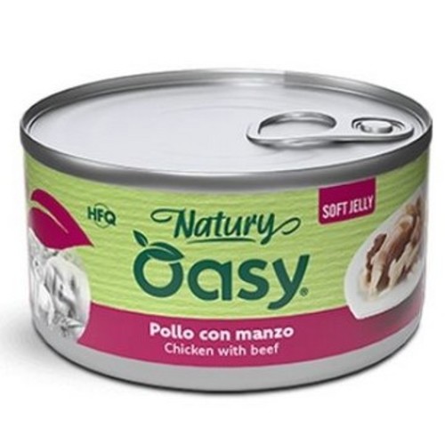 Oasy Natury Chicken With Beef In Soft Jelly 85g - Oasy Natury Chicken With Beef In Soft Jelly 85g