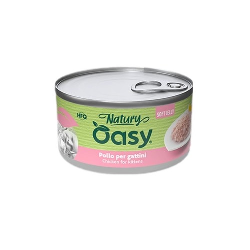 Oasy Wet Cat Natury Soft Jelly - Chicken for kitten 85g - Oasy Wet Cat Natury Soft Jelly - Chicken for kitten 85g