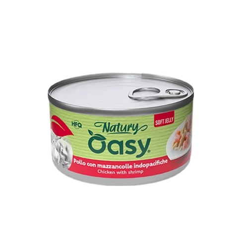 Oasy Wet Cat Natury Soft Jelly - Chicken with Shrimp 85g - Oasy Wet Cat Natury Soft Jelly - Chicken with Shrimp 85g