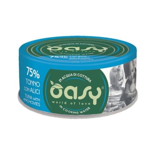 Oasy -Tuna with Anchovies in gravy 70g - Oasy -Tuna with Anchovies in gravy 70g