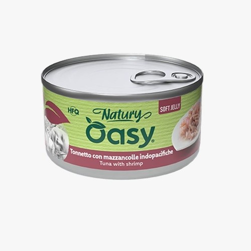 Oasy Wet Cat Natury Soft Jelly - Tuna with Shrimp 85g - Oasy Wet Cat Natury Soft Jelly - Tuna with Shrimp 85g