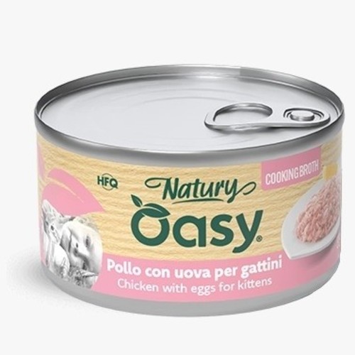 Oasy Natury Cooking Broth Chicken with Eggs for Kittens 85g - Oasy Natury Cooking Broth Chicken with Eggs for Kittens 85g
