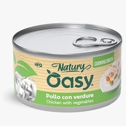 Oasy Natury Wet food cat Cooking Broth Chicken with Vegetables 85g - Oasy Natury Wet food cat Cooking Broth Chicken with Vegetables 85g