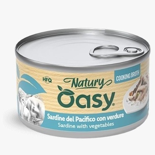 Oasy Natury Wet food cat Cooking Broth Sardine with Vegetables 85g - Oasy Natury Wet food cat Cooking Broth Sardine with Vegetables 85g