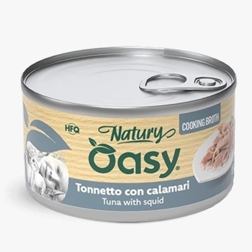 Oasy Natury Wet food cat Cooking Broth Tuna with Squid 85g - Oasy Natury Wet food cat Cooking Broth Tuna with Squid 85g