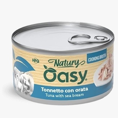 Oasy Natury Cooking Broth Tuna with Sea Bream 85g - Oasy Natury Wet food cat Cooking Broth Tuna with Sea Bream 85g