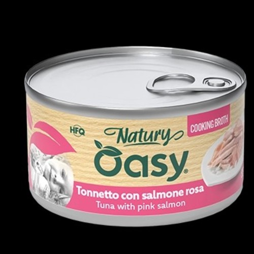 Oasy Natury Wet food cat Cooking Broth Tuna with Pink Salmon 85g - Oasy Natury Wet food cat Cooking Broth Tuna with Pink Salmon 85g