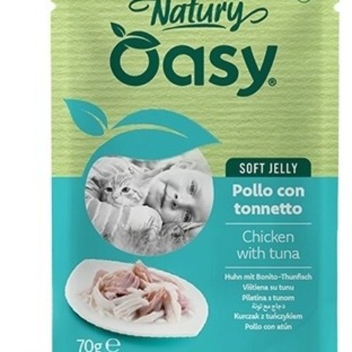oasy pouch soft jelly chicken with tuna pouch 70g - Ozy Wet Food for Adult Cats Chicken with Tuna 70g Bag