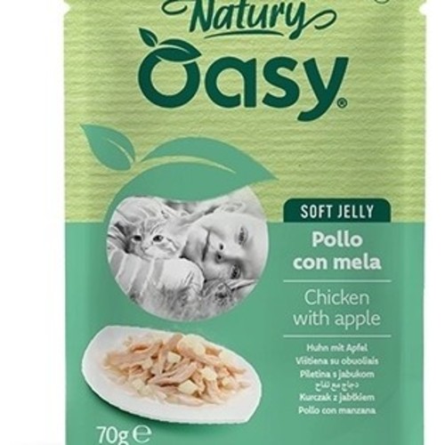 Oasy pouch soft jelly chicken with apple 70g - Oasy chicken with apple 70g