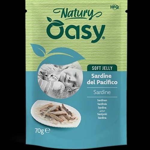 Oasy pouch soft jelly sardine - Oasy Sardine 70g