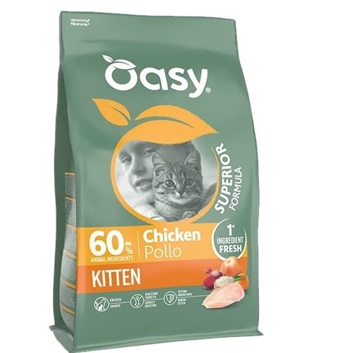 oasy dry food superior chicken kitten 1.5kg