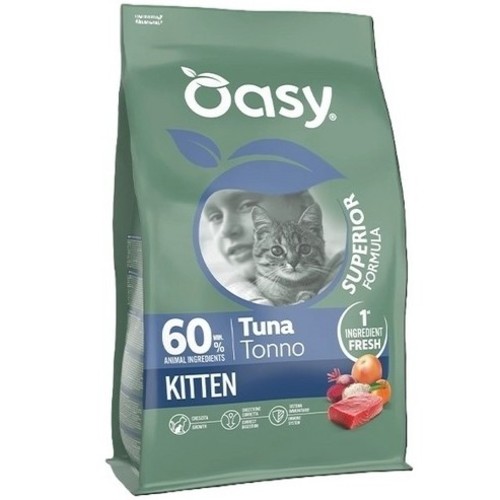 oasy dry food superior tuna for kittens 1.5kg