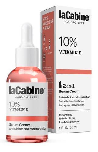 laCabine MONOACTIVE 10%  VITAMIN E SERUM CREAM 30ML - كريم سيروم 2 في 1 يحتوي على 10% من فيتامين E، المعروف بخصائصه
  المضادة للأكسدة القوية للغاية وقدرته على ترطيب البشرة بشكل مكثف. في خطوة
  واحدة فقط، اكتشفي بشرة أكثر نعومة ونعومة.