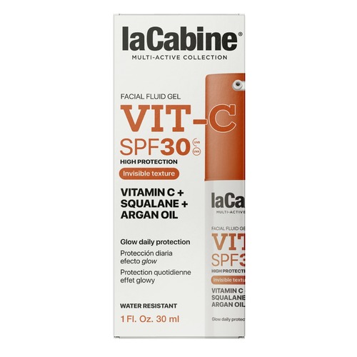 واقي الشمس السائل VIT-C SPF30 - كريم شمس سائل للاستخدام اليومي. حماية من الشمس بعامل حماية 30، مُركّب بفيتامين سي، والسكوالين، وزيت الأرغان. يُعزّز إشراقة البشرة ويُضفي عليها لمسةً من الإشراق.
حماية كاملة ضد أشعة الشمس فوق البنفسجية الطويلة والمتوسطة، ليمنع شيخوخة البشرة الناتجة عن التعرض للشمس وأضرارها. مُركّب بفيتامين سي، يُضفي إشراقةً إضافيةً على البشرة، ويعمل كمضاد أكسدة قوي، يحمي من الأضرار البيئية، مما يُعطيها بشرةً أكثر إشراقًا وتماسكًا. قوامه الجل الشفاف مقاومٌ للماء، ويُحافظ على راحة البشرة دون أن يُتركها دهنية.
30 مل | جميع أنواع البشرة | للاستخدام اليومي | قوام جل شفاف بلمسة نهائية مُشرقة | مُختَبَر من قِبَل أطباء الجلدية.