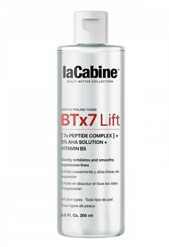 تونر BTx7 Lift  لتقشير الوجه - تونر تقشير يومي مستوحى من حقن مكافحة التجاعيد
والتقشير الكيميائي الاحترافي، يُجدد البشرة، ويُحسّن ملمسها، ويُعزز إشراقتها. يجمع تونر
بي تي إكس 7 ليفت لتقشير الوجه بين مُركب من 7 ببتيدات، و5% من أحماض ألفا هيدروكسي،
وفيتامين ب5، مُستوحى من علاجات حقن مكافحة التجاعيد والتقشير الكيميائي الاحترافية.
يُساعد استخدامه اليومي على تجديد البشرة، وتحسين ملمسها، وزيادة إشراقتها، بينما يُرطب
فيتامين B
البشرة، ويُهدئها، ويُنعمها، ليترك الوجه ناعمًا ومتجانسًا وجاهزًا
تمامًا لاستقبال السيروم أو الكريم.   &nbsp; ✓ خالٍ من العطور  ✓ محلول مائي منعش وخفيف الوزن   







✓ بديل موضعي وغير جراحي