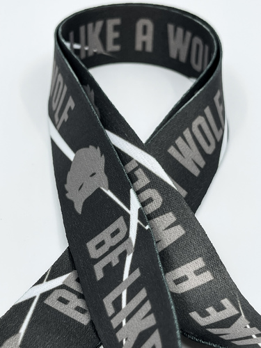 Be like a wolf lanyard