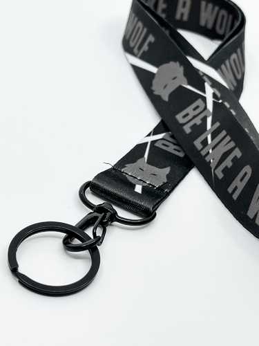 Be like a wolf lanyard