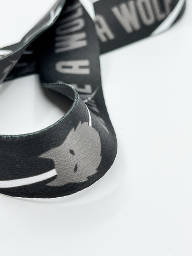 Be like a wolf lanyard