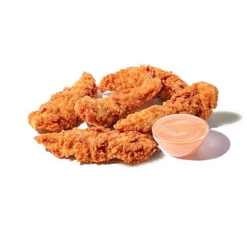 Chicken Tenders - Freshly prepared crunchy chicken tenders served with Special sauce