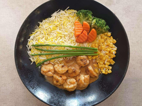 Sweet Chilly Lime Shrimp Bowl