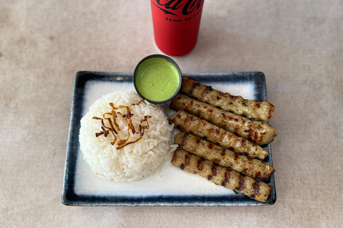 2 KD Chicken Kebabs and Rice