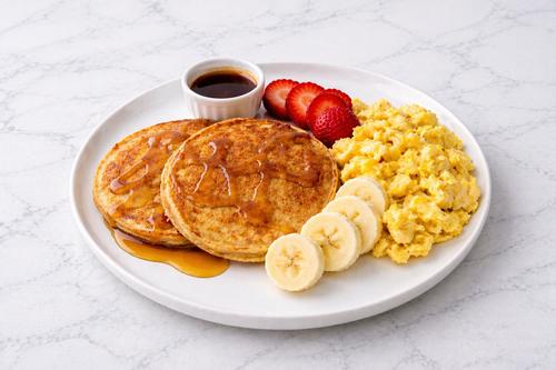 Scramled Eggs  & Protein Pancakes