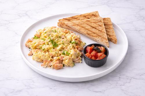 Smoked Salmon Scrambled Eggs