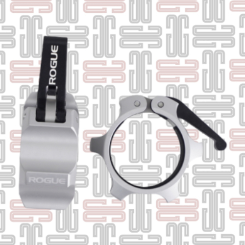 Rogue Aluminum Collars - These dependable, lockdown barbell collars are made from an advanced, aircraft-grade 6061 Billet Aluminum, CNC machined in the USA and laser-etched with Rogue branding. Weighing 0.25 LBS and measuring 1.5