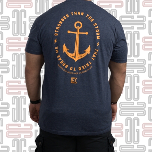 CED Strong Sailor T-Shirt - Made from a comfort-flex poly-cotton-rayon material, the “Strong Sailor” men’s athletic tee is lightweight and breathable enough for the gym, slim-cut and stylish enough for general wear. The shirt is available in navy blue with a small motivational message on the chest in orange: “Still Standing, Still Competing, Every Single Day.” Compete Every Day is based in the U.S. and produces a wide range of motivational training apparel. As CEO Jake Thompson puts it, competing every day isn’t just about what you do in the gym, “it’s about taking control of your life. Refusing to let fear keep you from achieving your goals.” Material Type: 50% Polyester / 25% Cotton / 25% Rayon Care Instructions: Wash Cold, Dry Low