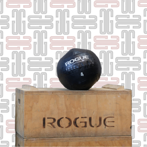 4 lb Rogue Medicine Ball - Individually constructed, stitched, and tested at our manufacturing facility in Columbus, Ohio, Rogue Medicine Balls are made for high-speed, high-intensity training—backed by a two-year warranty. Customers can choose from 11 different weight increments—ranging from 4LB up to 30LB—all featuring the same 14