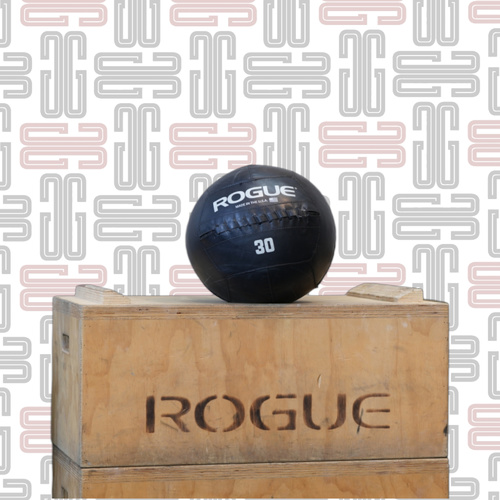 30 lb Rogue Medicine Ball - Individually constructed, stitched, and tested at our manufacturing facility in Columbus, Ohio, Rogue Medicine Balls are made for high-speed, high-intensity training—backed by a two-year warranty.Customers can choose from 11 different weight increments—ranging from 4LB up to 30LB—all featuring the same 14